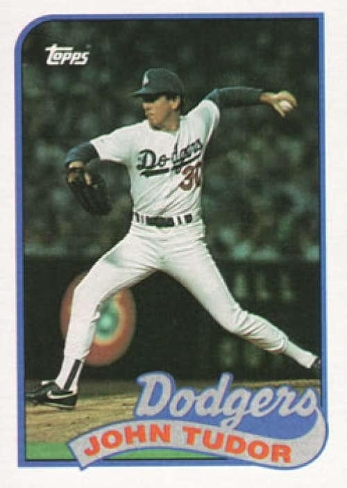 1989 Topps #35 John Tudor UER NM-MT Los Angeles Dodgers Baseball Card Image 1