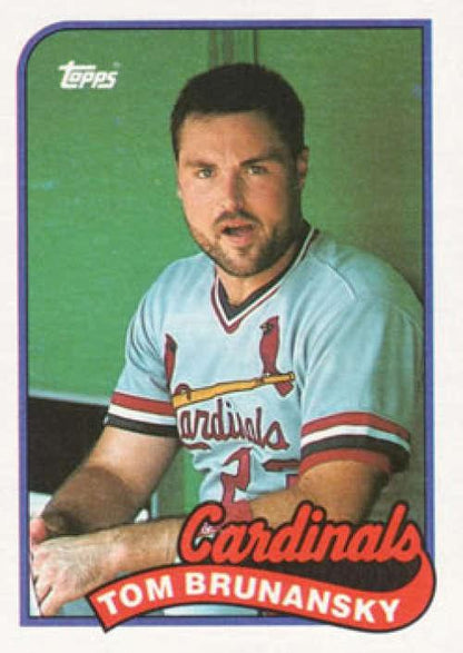 1989 Topps #60 Tom Brunansky NM-MT St. Louis Cardinals Baseball Card Image 1