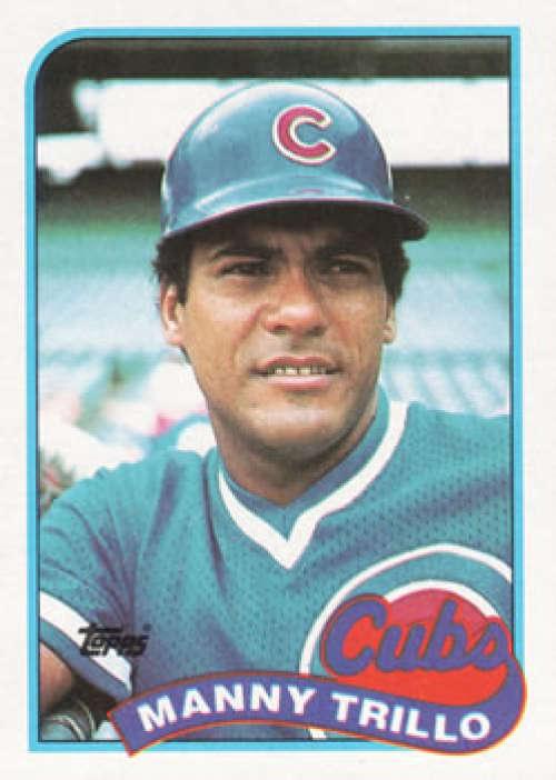 1989 Topps #66 Manny Trillo NM-MT Chicago Cubs Baseball Card Image 1