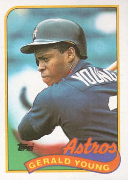 1989 Topps #95 Gerald Young NM-MT Houston Astros Baseball Card Image 1