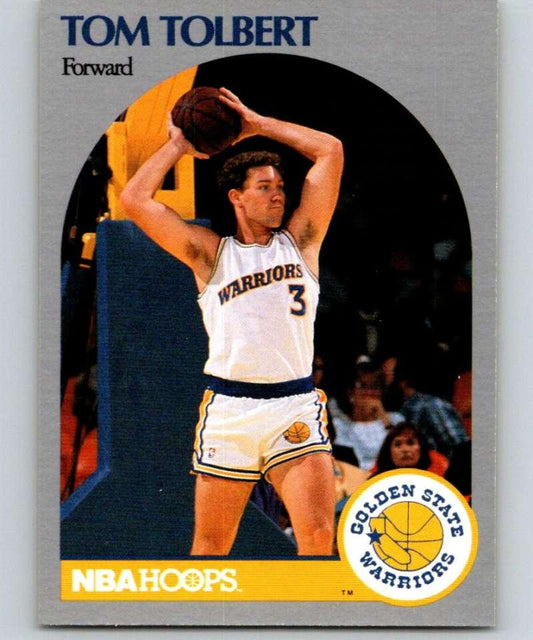 1990-91 Hoops #121 Tom Tolbert NM-MT RC Rookie Golden State Warriors Basketball Card - TradingCardsMarketplace.com