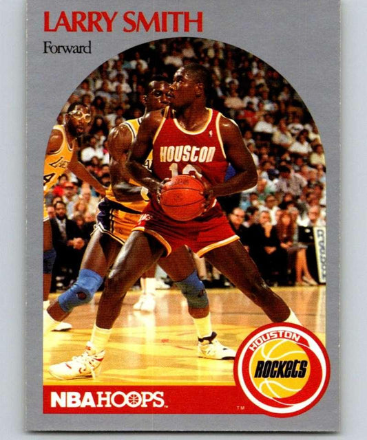 1990-91 Hoops #128 Larry Smith NM-MT Houston Rockets Basketball Card - TradingCardsMarketplace.com