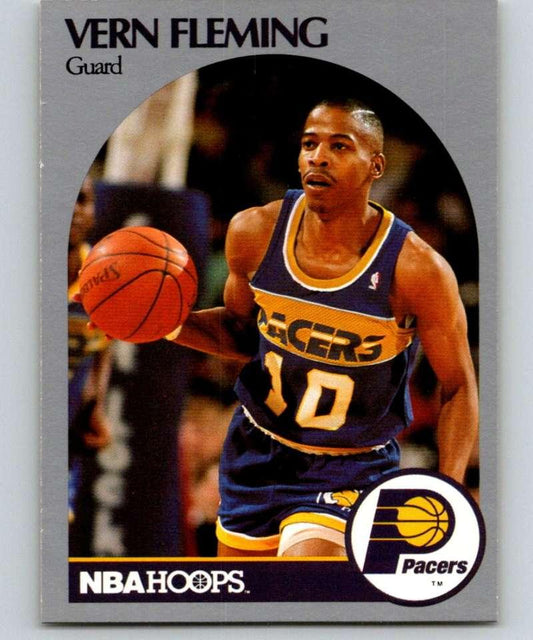 1990-91 Hoops #133 Vern Fleming NM-MT Indiana Pacers Basketball Card - TradingCardsMarketplace.com
