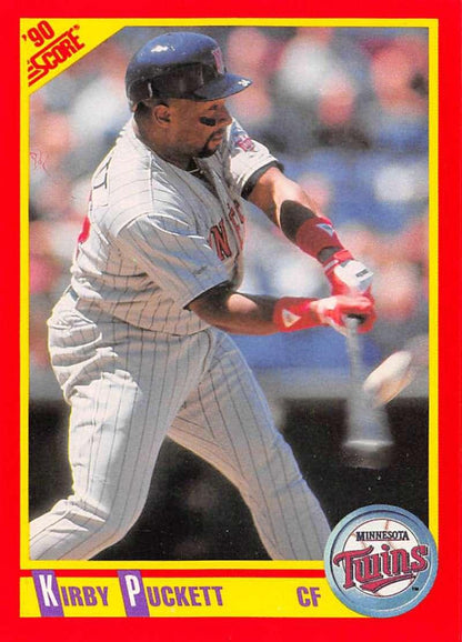 1990 Score #400 Kirby Puckett NM-MT Minnesota Twins Baseball Card Image 1