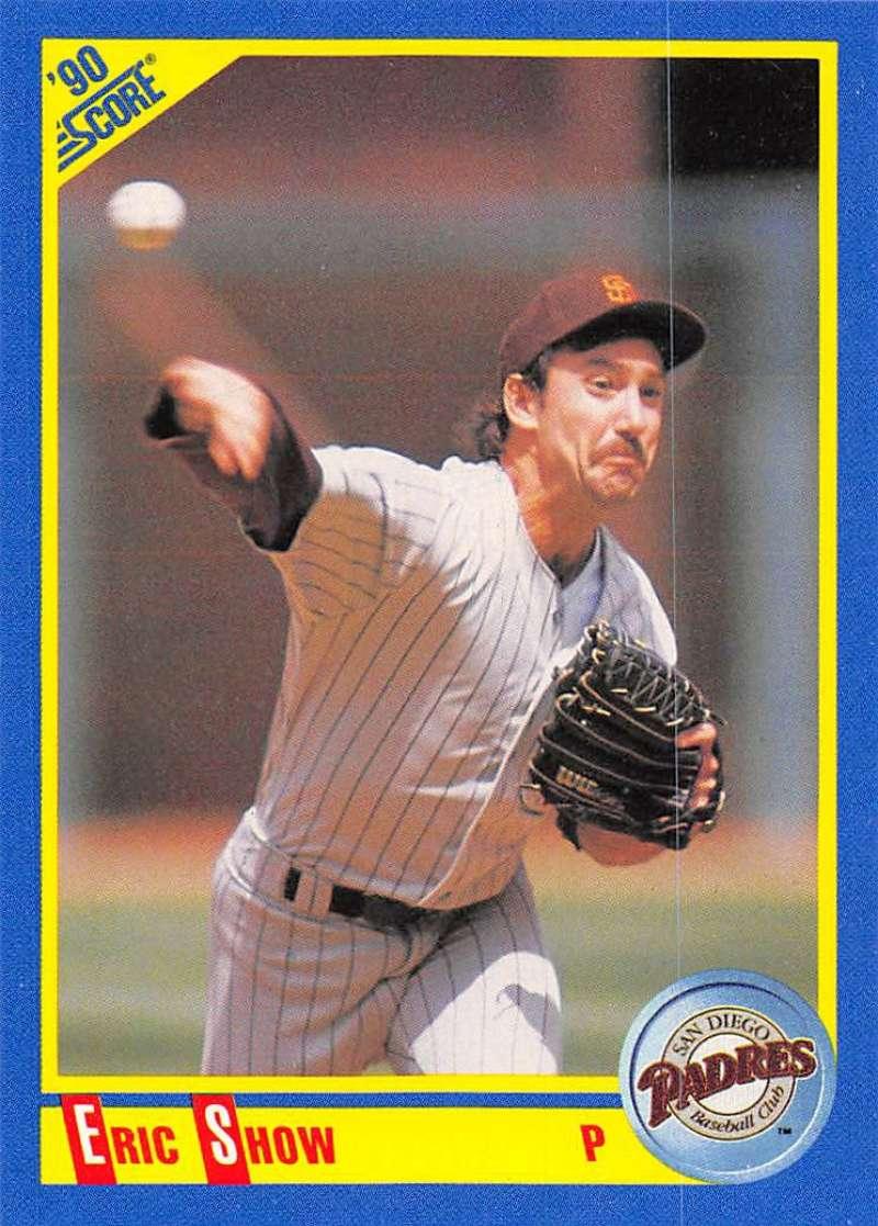 1990 Score #493 Eric Show NM-MT San Diego Padres Baseball Card Image 1