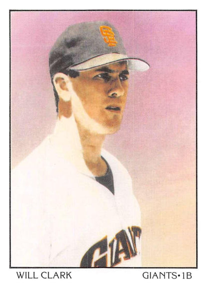 1990 Score #684 Will Clark DT NM-MT San Francisco Giants Baseball Card Image 1