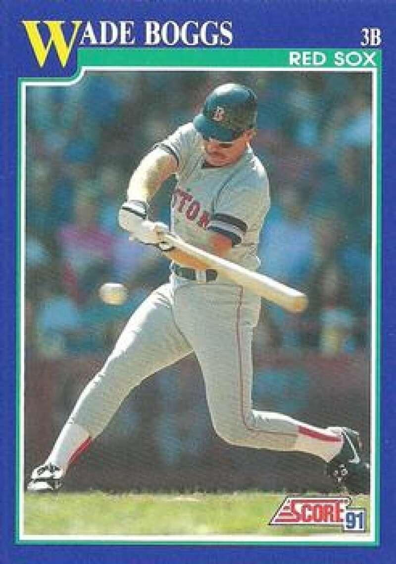 1991 Score #12 Wade Boggs NM-MT Boston Red Sox Baseball Card Image 1