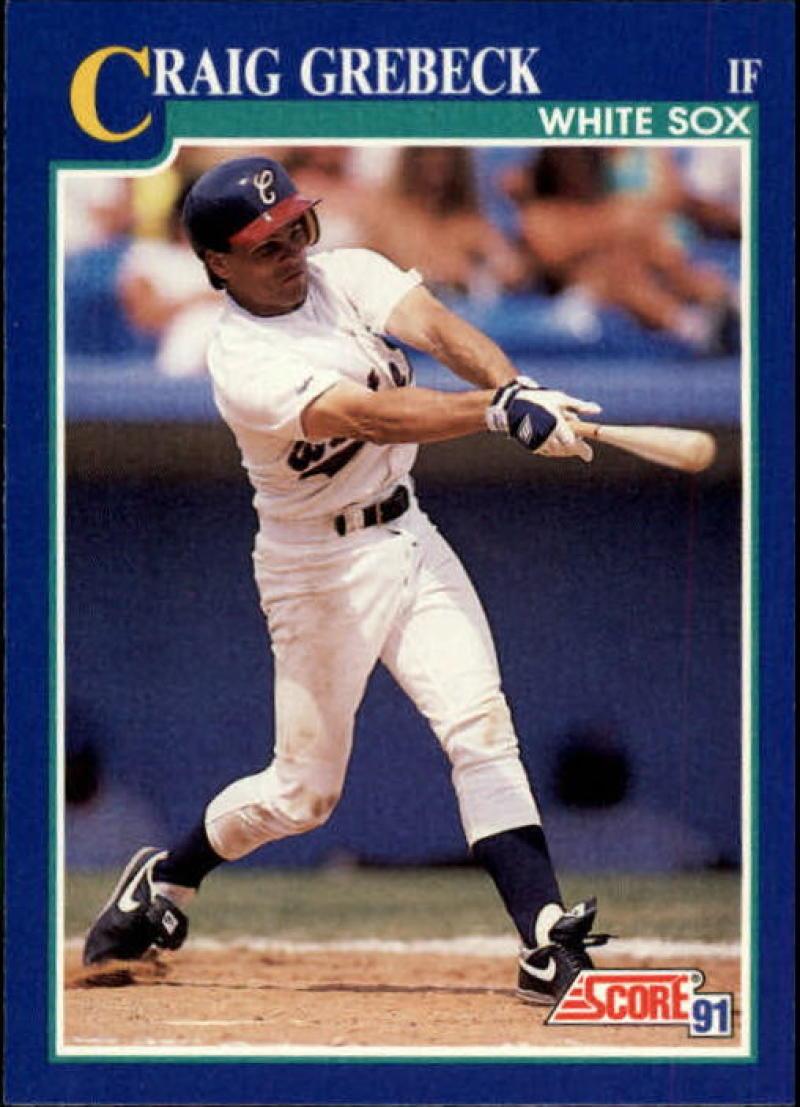 1991 Score #69 Craig Grebeck UER NM-MT Chicago White Sox Baseball Card Image 1