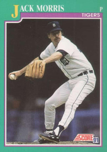 1991 Score #114 Jack Morris NM-MT Detroit Tigers Baseball Card Image 1