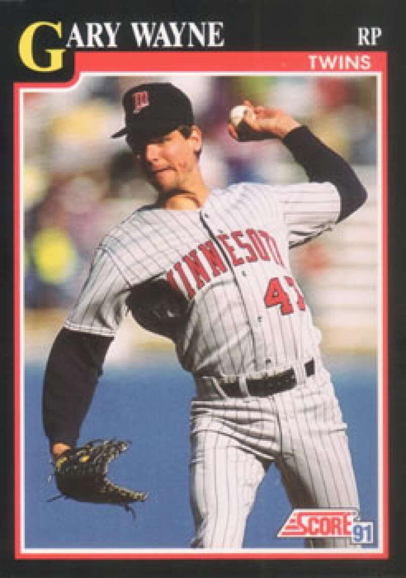 1991 Score #283 Gary Wayne NM-MT Minnesota Twins Baseball Card Image 1