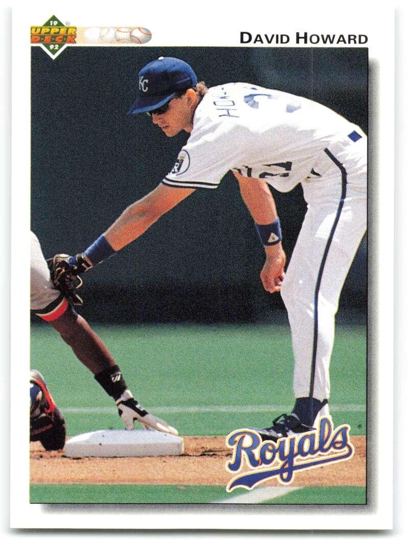 1992 Upper Deck #216 David Howard NM-MT Kansas City Royals Baseball Card Image 1
