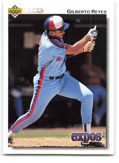 1992 Upper Deck #230 Gilberto Reyes NM-MT Montreal Expos Baseball Card Image 1