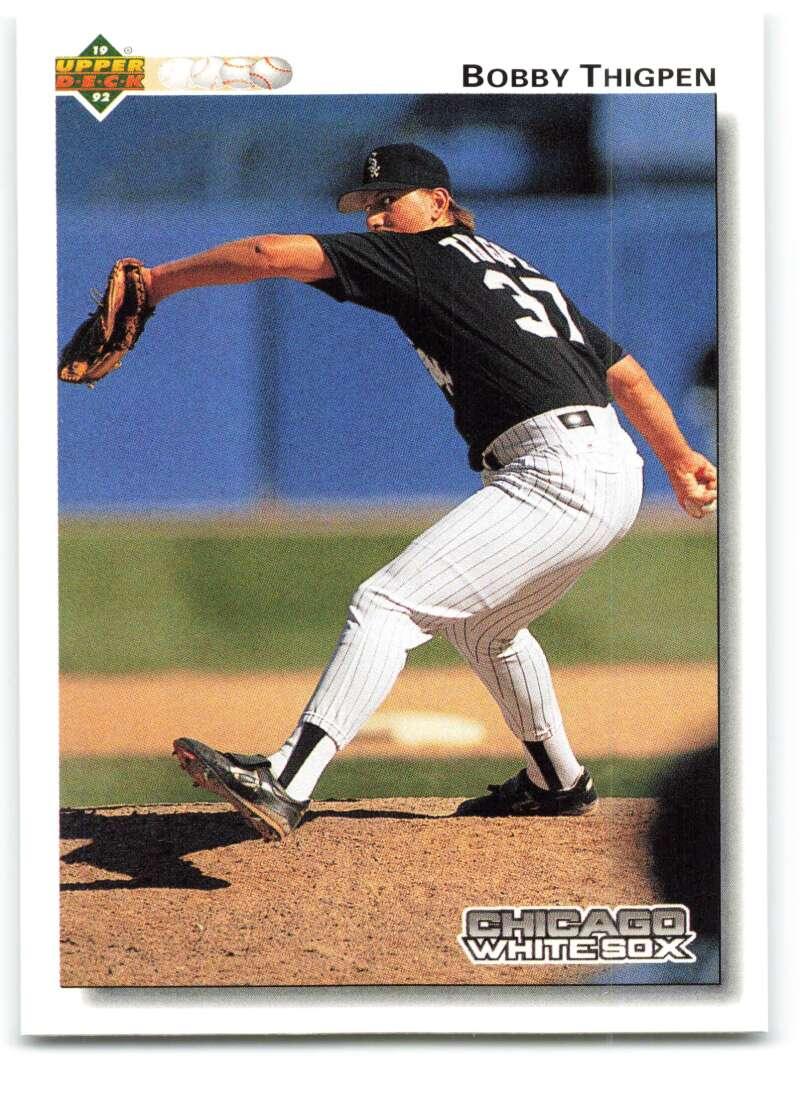 1992 Upper Deck #285 Bobby Thigpen NM-MT Chicago White Sox Baseball Card Image 1