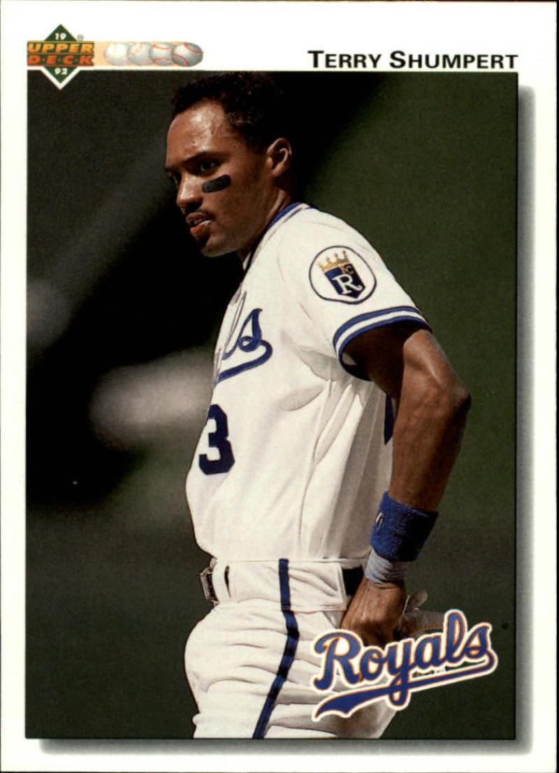 1992 Upper Deck #348 Terry Shumpert NM-MT Kansas City Royals Baseball Card Image 1