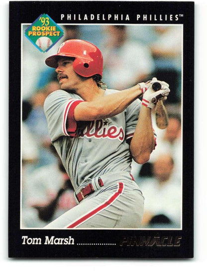 1993 Pinnacle #256 Tom Marsh NM-MT Philadelphia Phillies Baseball Card Image 1