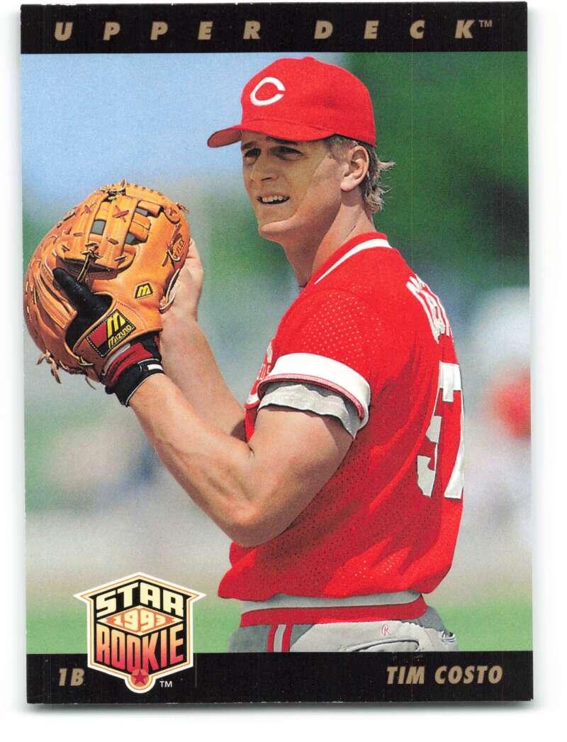 1993 Upper Deck #11 Tim Costo VG Cincinnati Reds Baseball Card Image 1