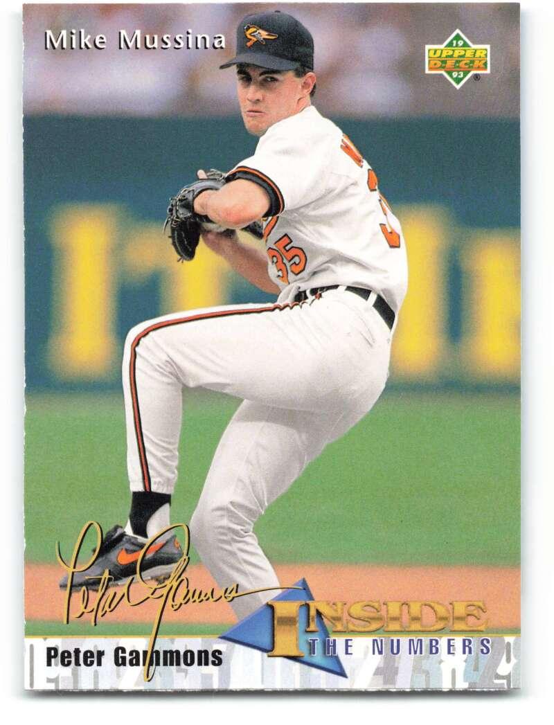 1993 Upper Deck #463 Mike Mussina VG Baltimore Orioles Baseball Card Image 1